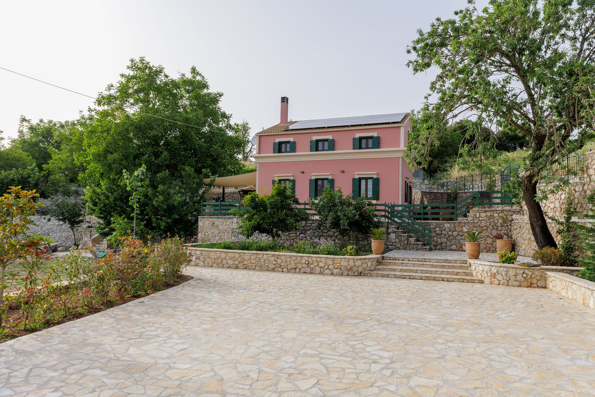 Villa Oros Corfu entrance exterior